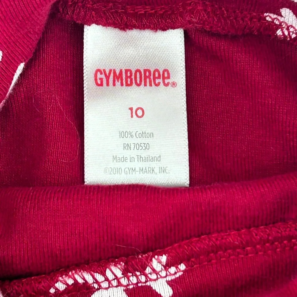 Gymboree Girls Red Snowflake Mock Neck Long Sleeve Cotton Dress Sz 10 Christmas